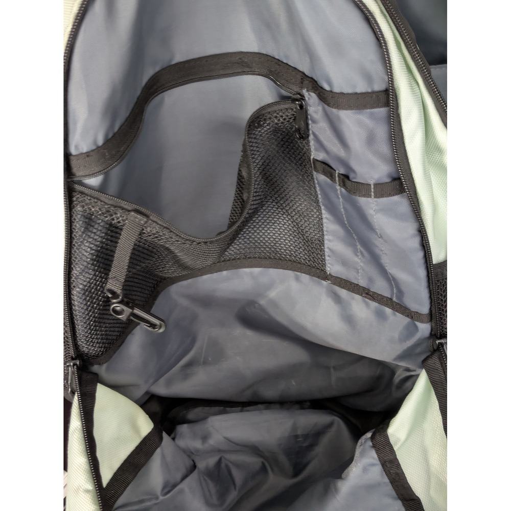 adidas Light Green Black Backpack Book Bag Laptop School Travel 20x15x6 - Picture 4 of 15